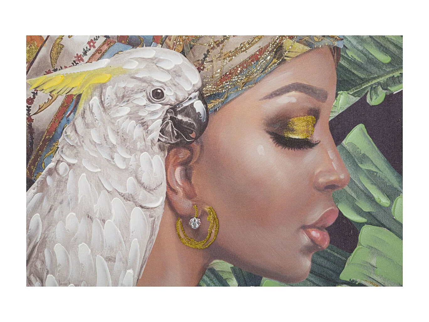 Toile Imprimée Déco "Kloe" 90x120cm Multicolore