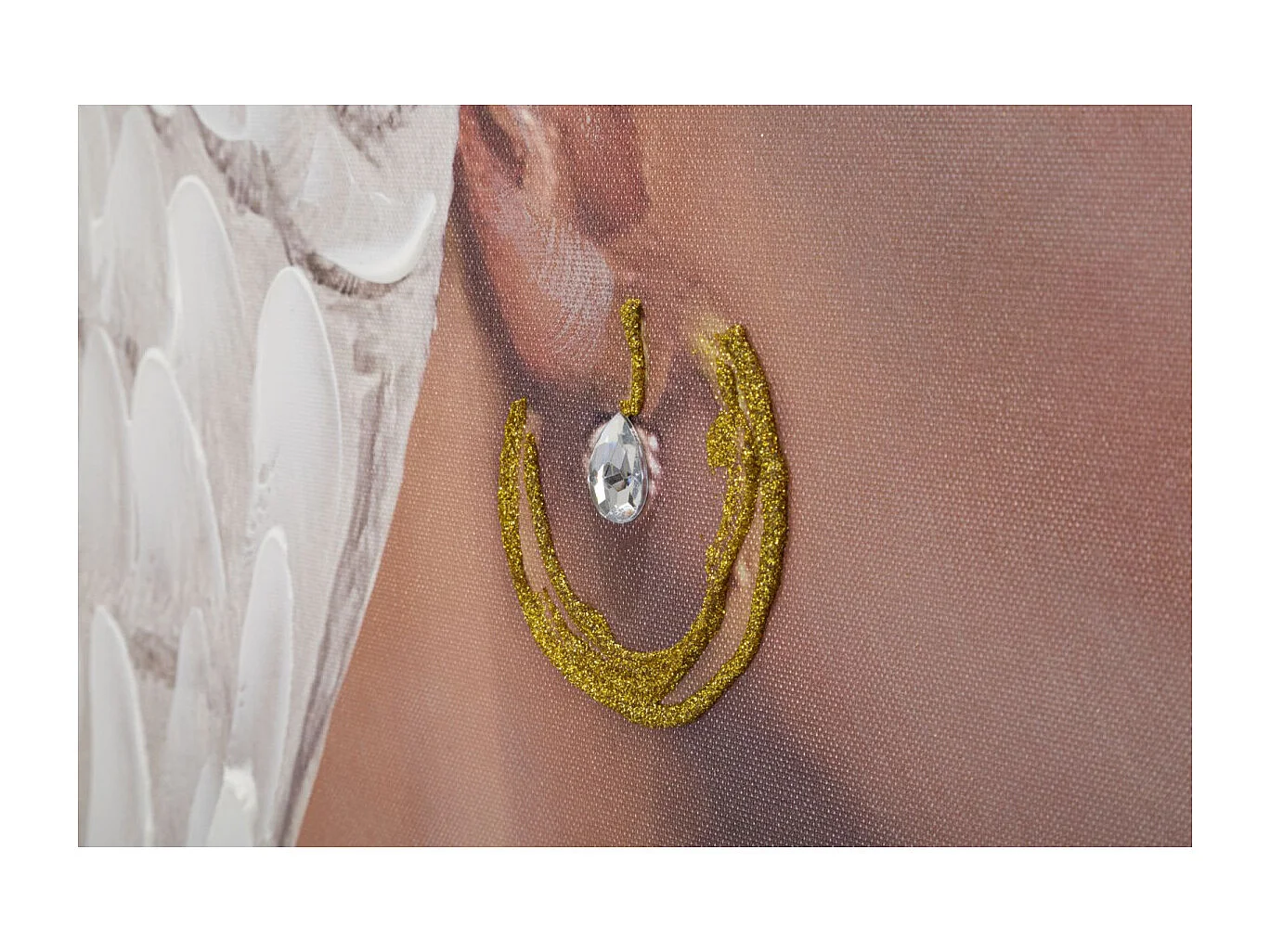 Toile Imprimée Déco "Kloe" 90x120cm Multicolore