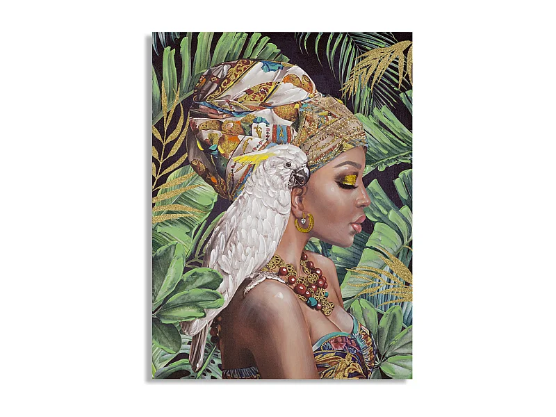 Toile Imprimée Déco "Kloe" 90x120cm Multicolore