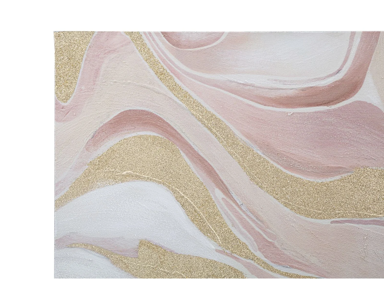 Toile Peinture Déco "Pinkly" 80x80cm Multicolore