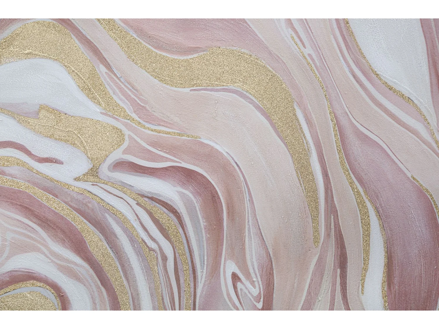 Toile Peinture Déco "Pinkly" 80x80cm Multicolore