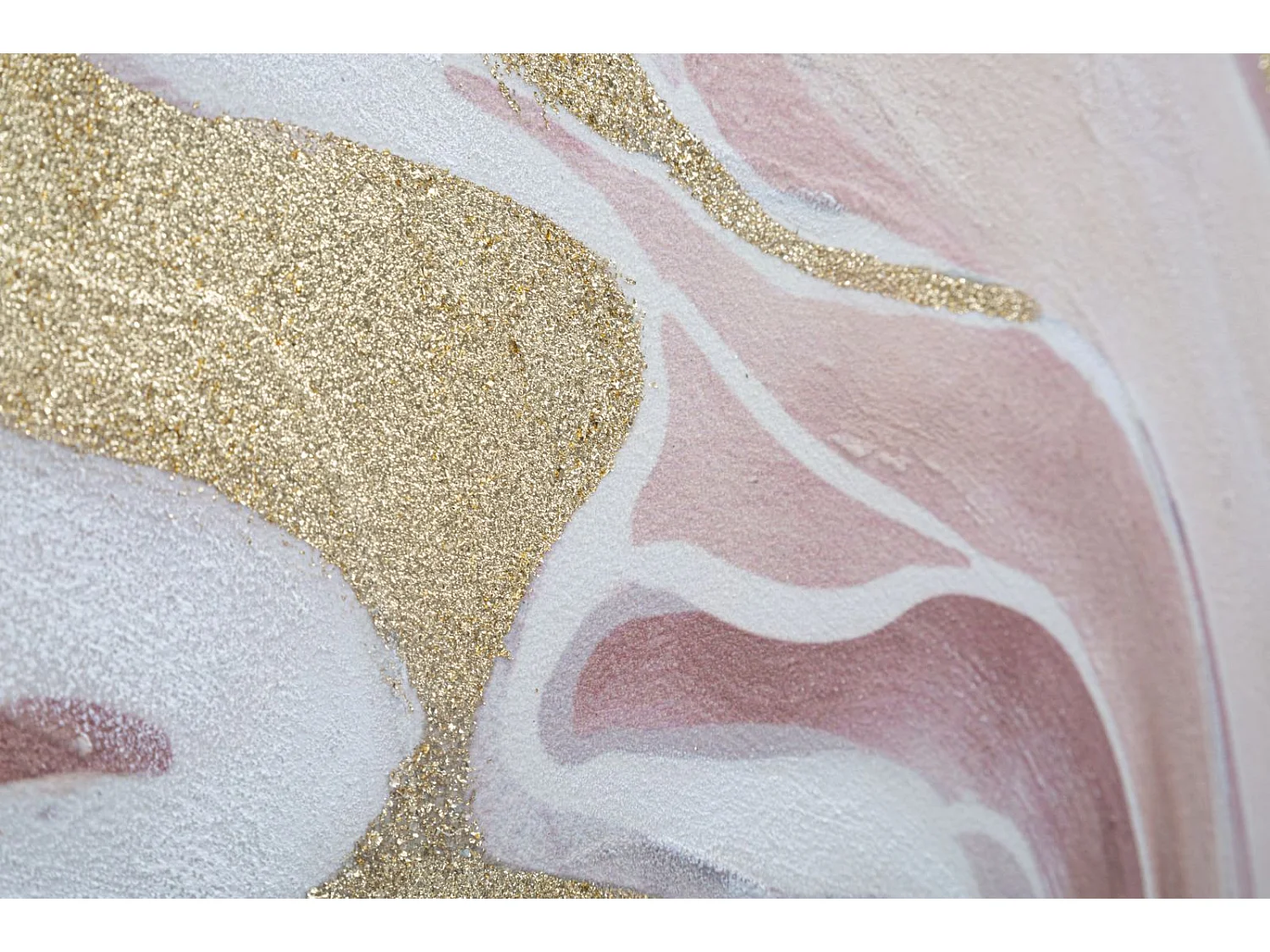 Toile Peinture Déco "Pinkly" 80x80cm Multicolore