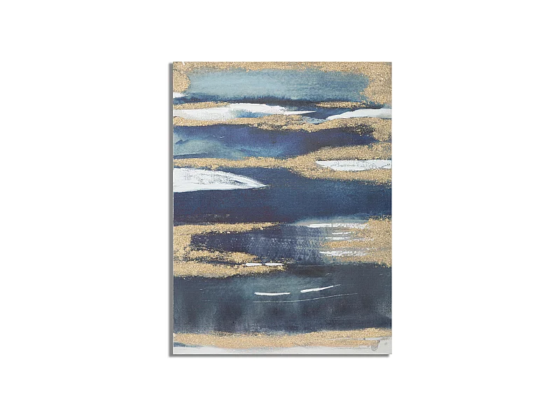 Peinture abstraite multicolore sur toile 60x2,7x80 cm