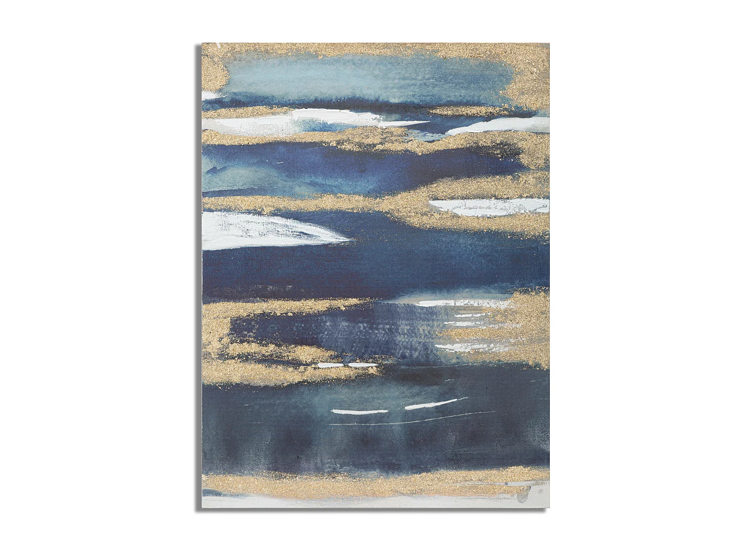 Peinture abstraite multicolore sur toile 60x2,7x80 cm