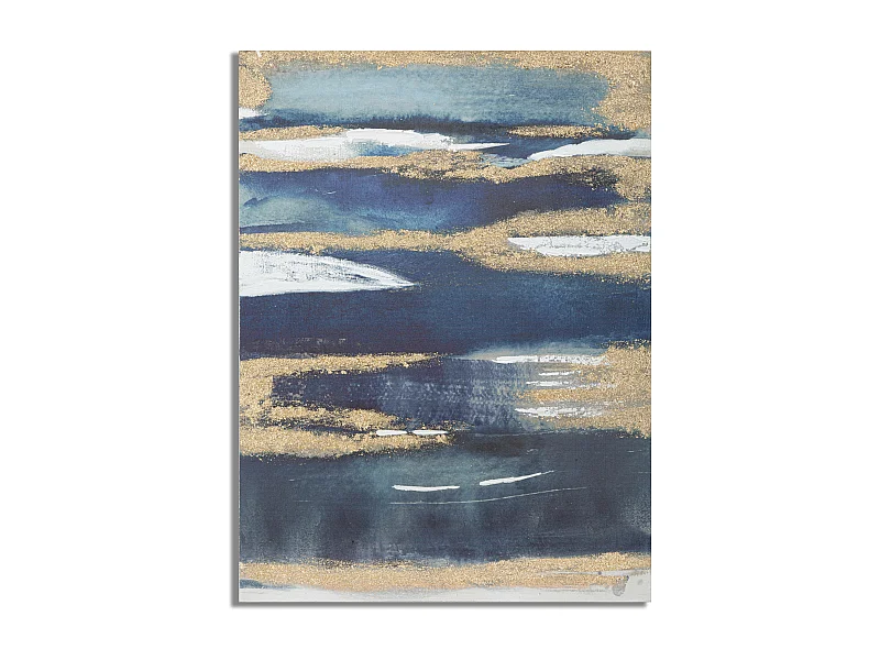 Peinture abstraite multicolore sur toile 60x2,7x80 cm