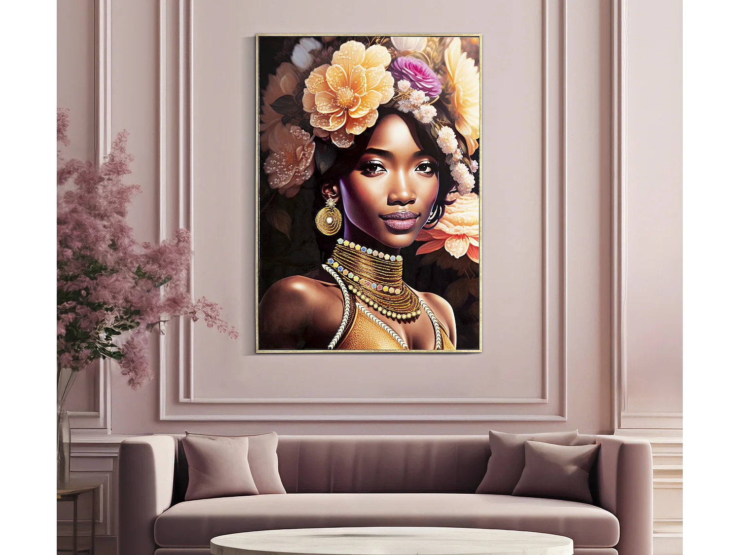 Tableau Déco "Mezena" 72x102cm Multicolore