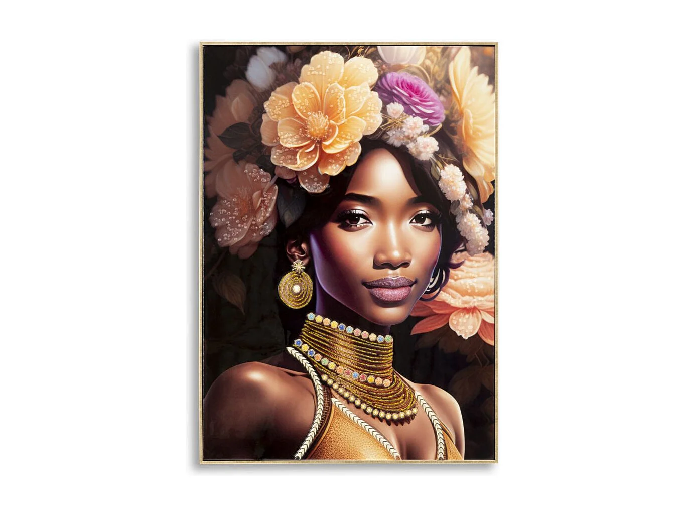 Tableau Déco "Mezena" 72x102cm Multicolore