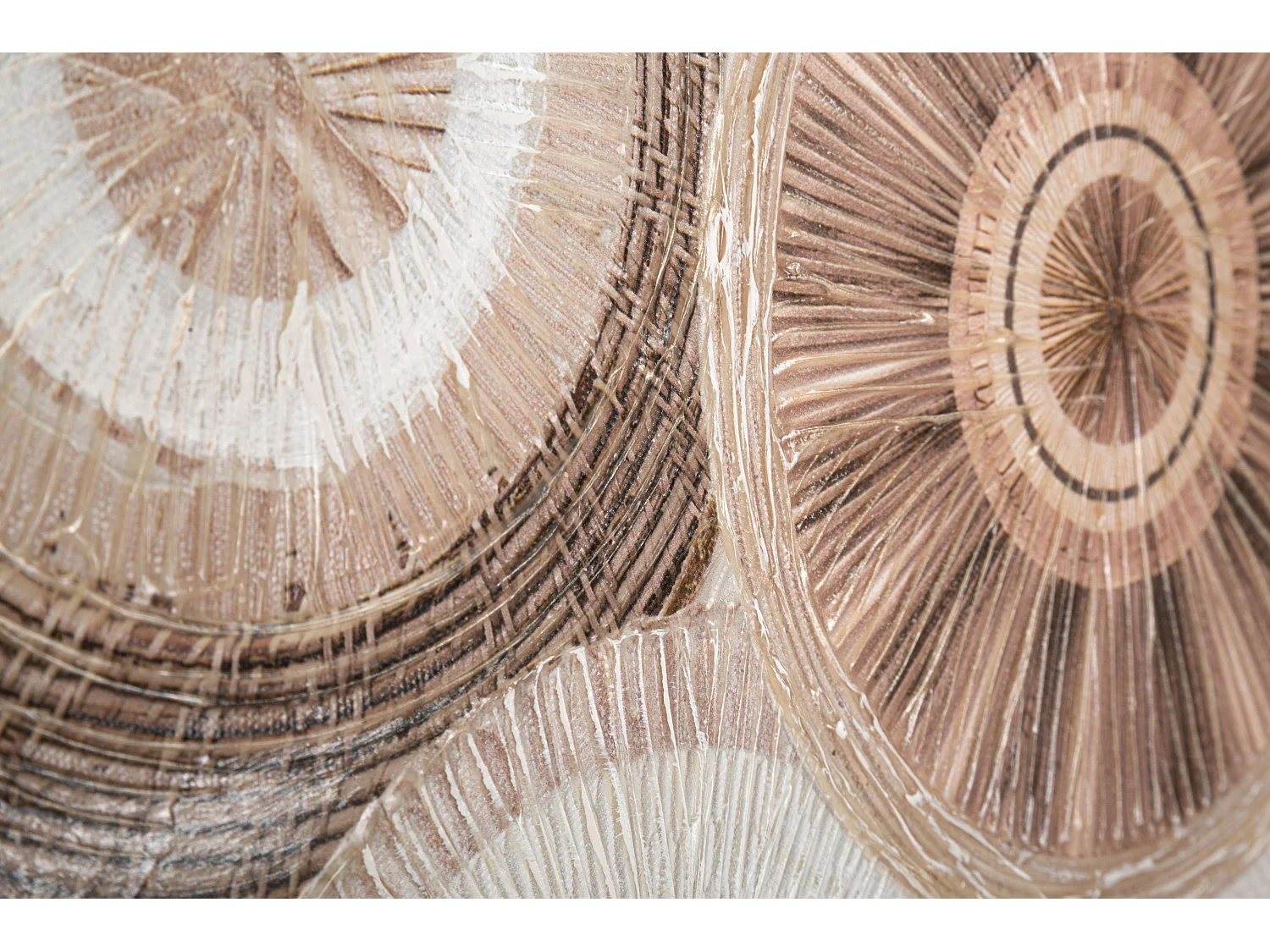 Dipinto su tela astratto multicolore con applicazioni cm 50x3,2x100