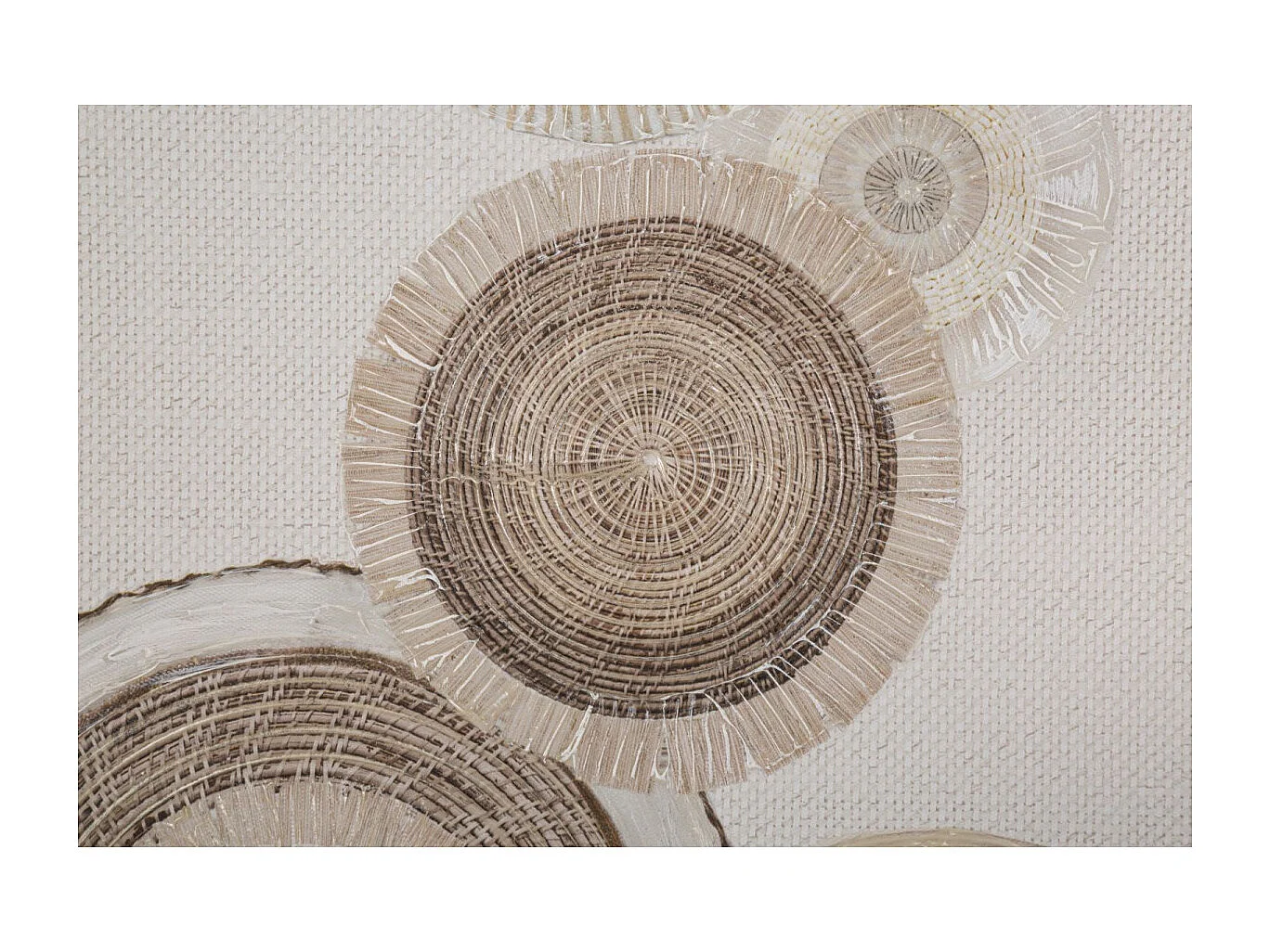 Toile Imprimée Déco "Circlys" 50x100cm Marron