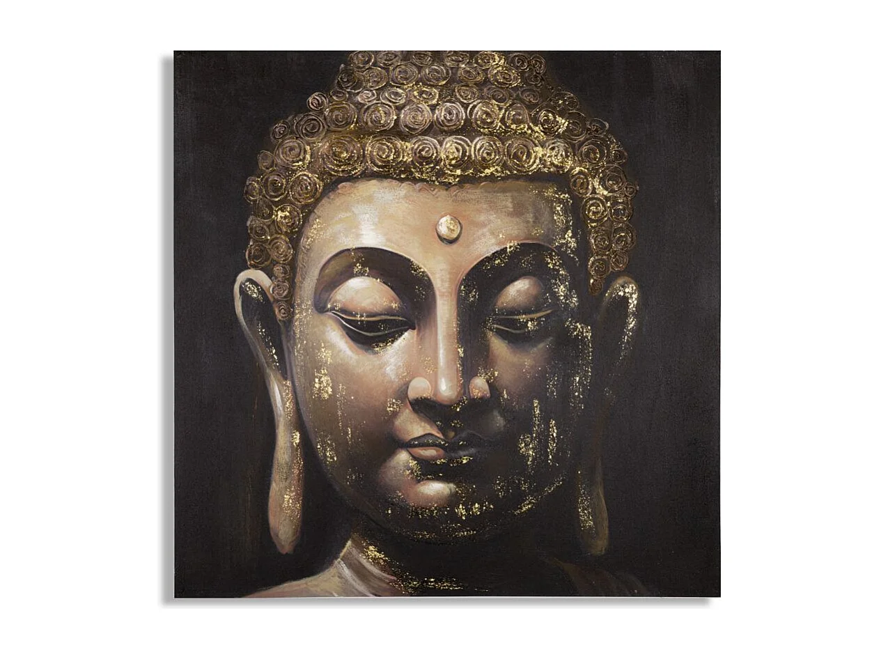 Dipinto su tela multicolore Buddha cm 100x3x100