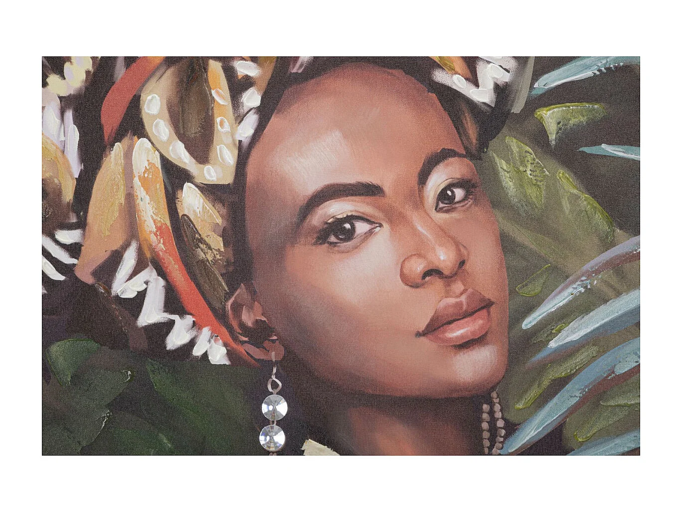 Toile Imprimée Déco "Kelly" 90x120cm Multicolore