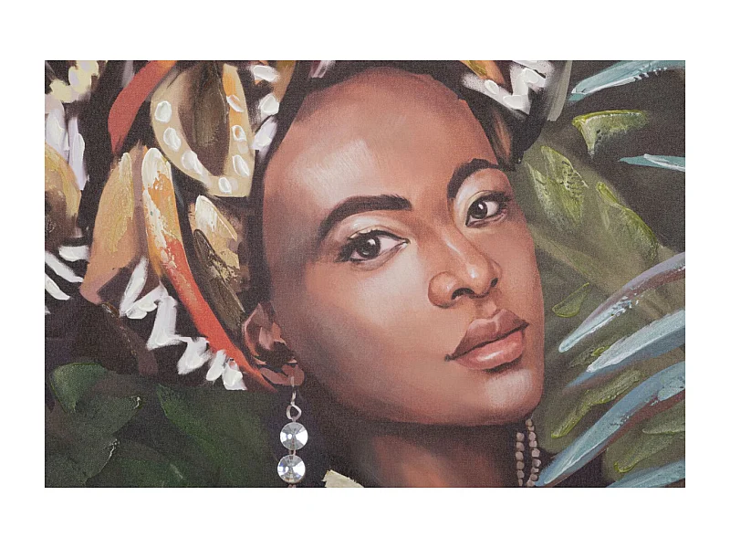 Toile Imprimée Déco "Kelly" 90x120cm Multicolore