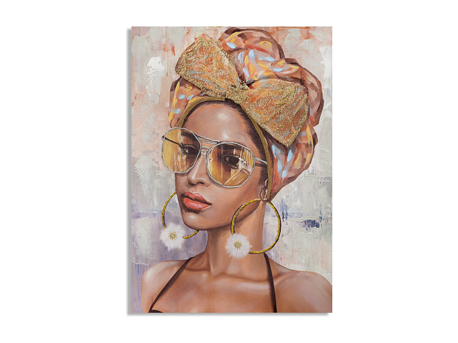 Toile Imprimée Déco "Jennyfer" 70x100cm Multicolore