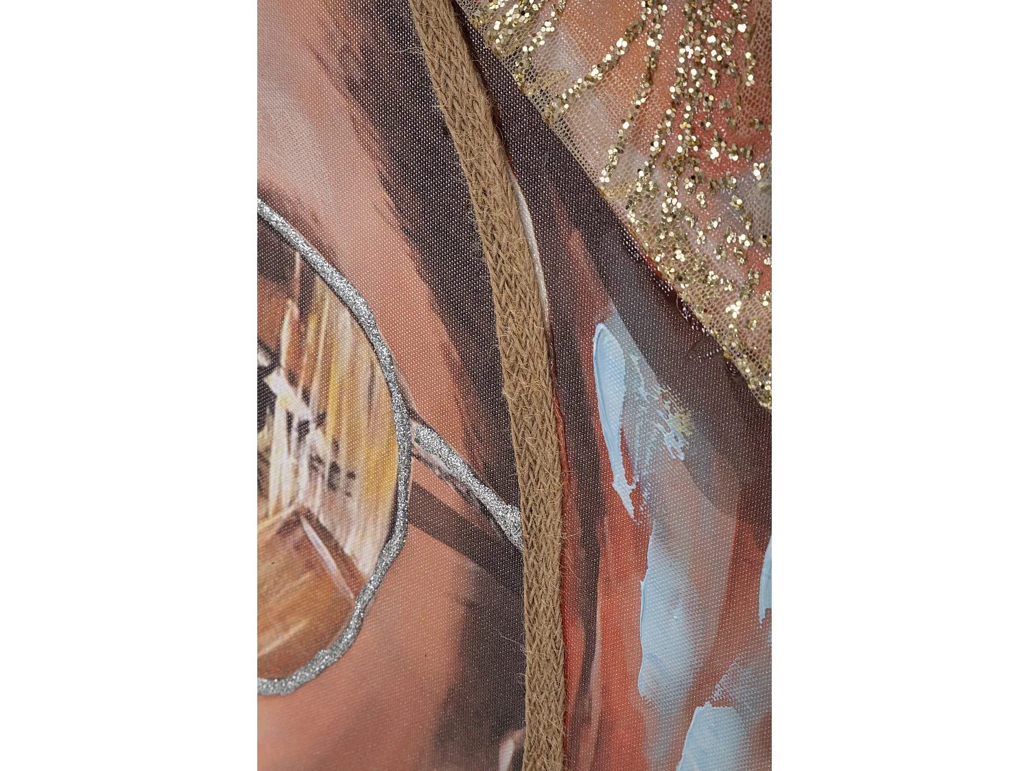 Toile Imprimée Déco "Jennyfer" 70x100cm Multicolore