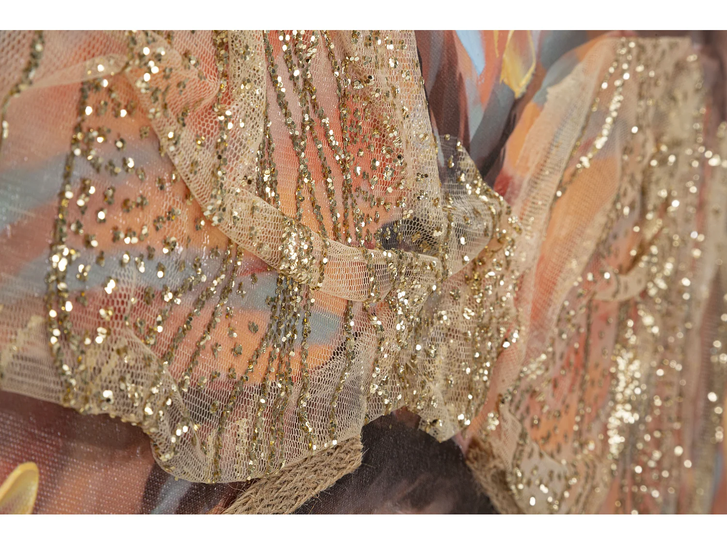 Toile Imprimée Déco "Jennyfer" 70x100cm Multicolore