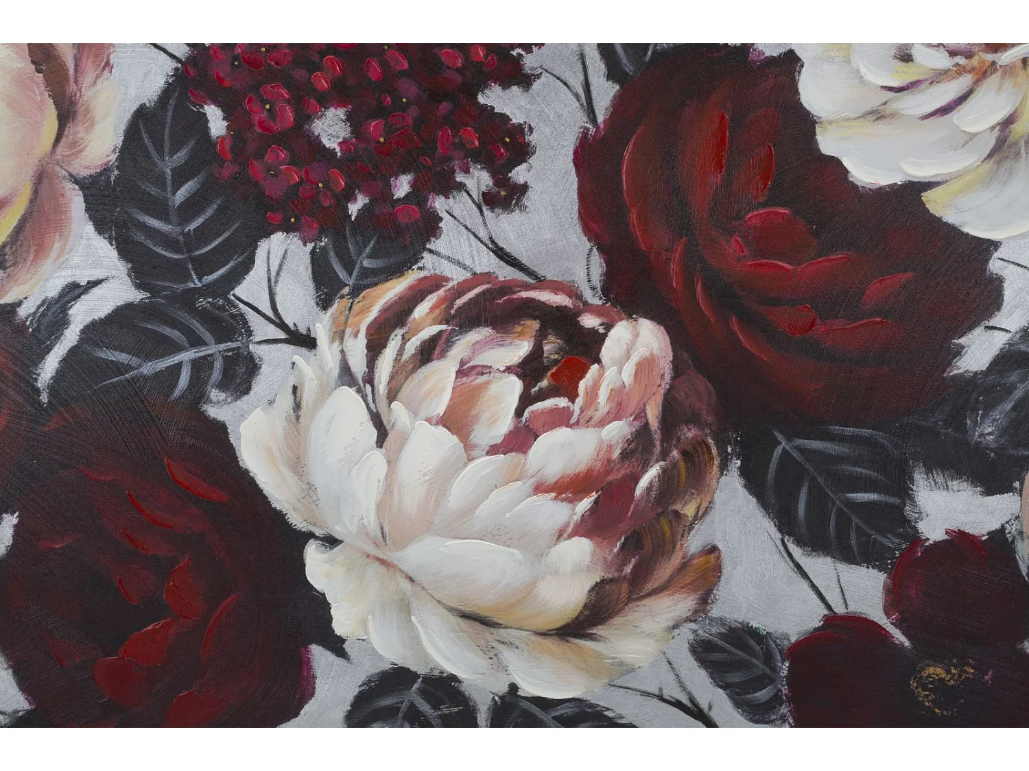 Toile Peinture Déco "Flower" 76x150cm Multicolore