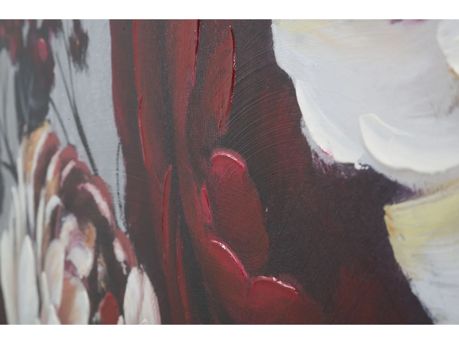 Toile Peinture Déco "Flower" 76x150cm Multicolore