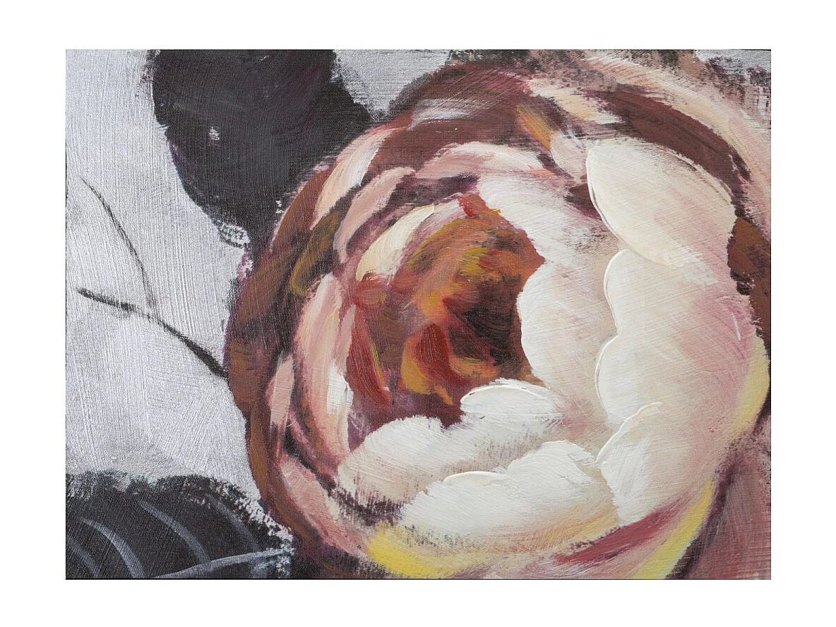 Toile Peinture Déco "Flower" 76x150cm Multicolore