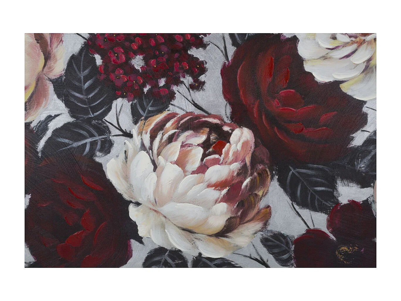 Toile Peinture Déco "Flower" 76x150cm Multicolore