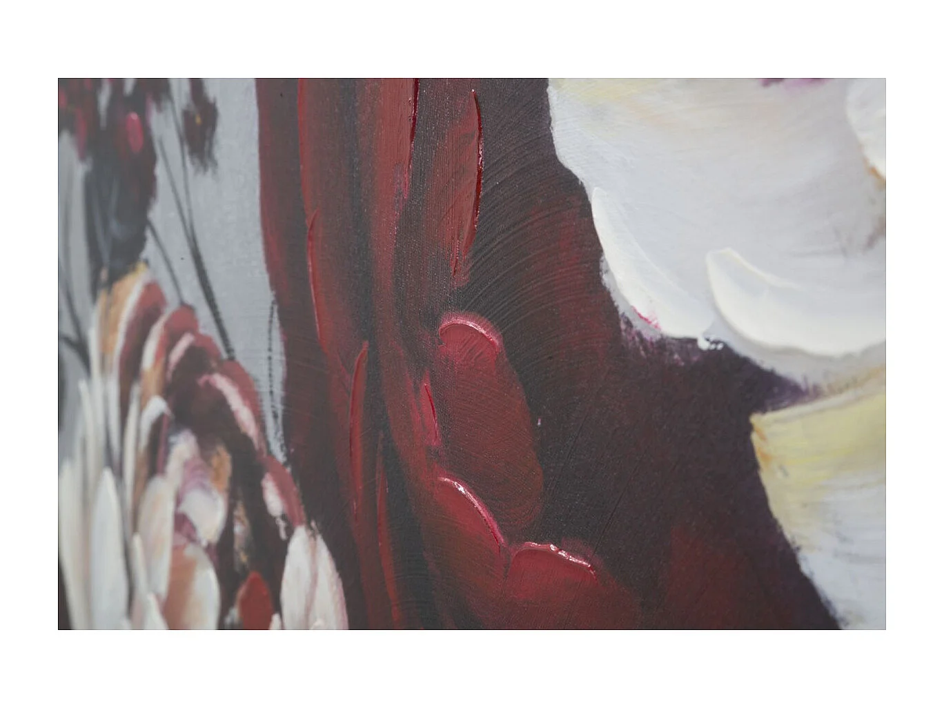 Toile Peinture Déco "Flower" 76x150cm Multicolore