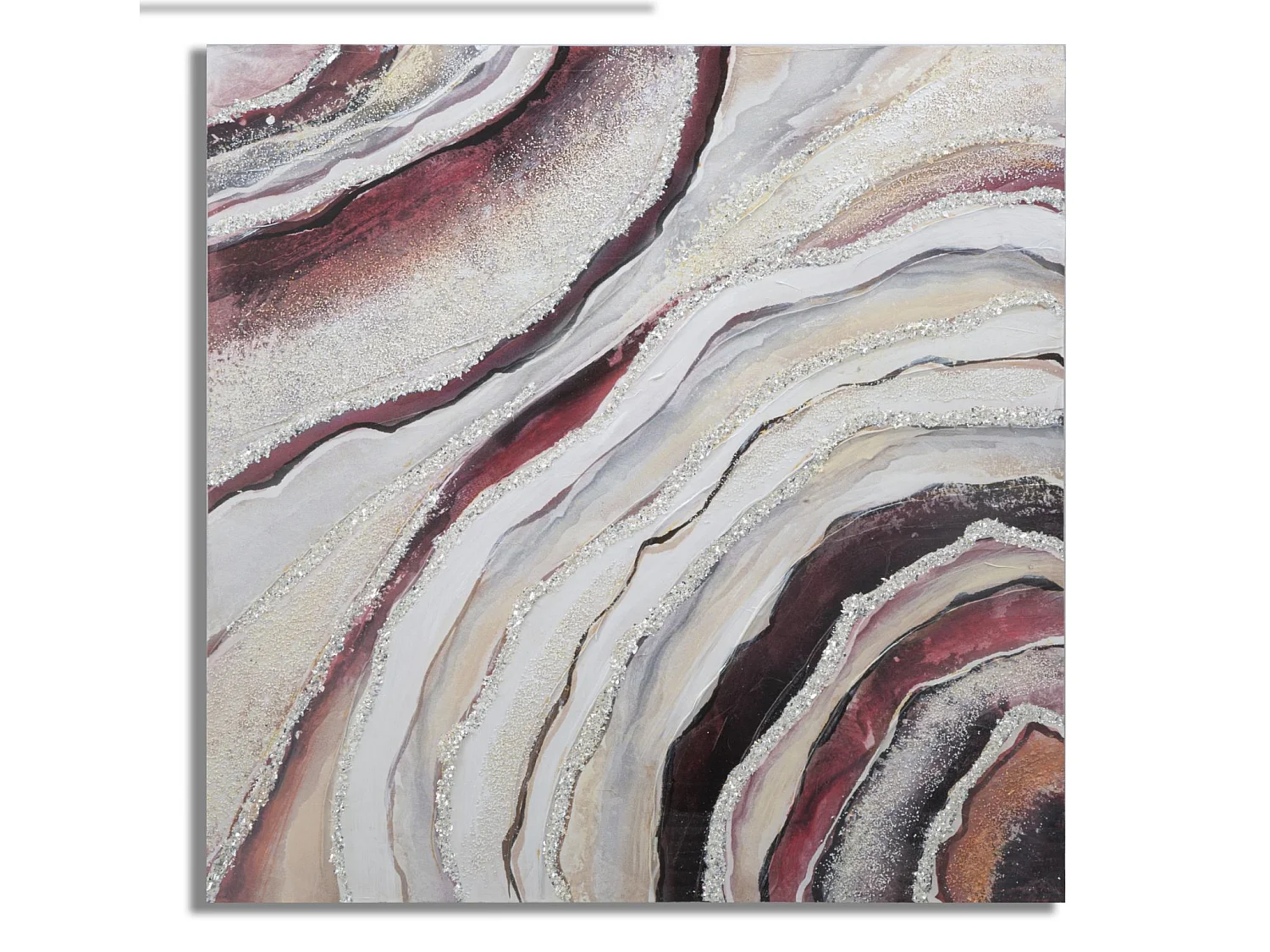 Toile Peinture Déco "Redy" 80x80cm Multicolore