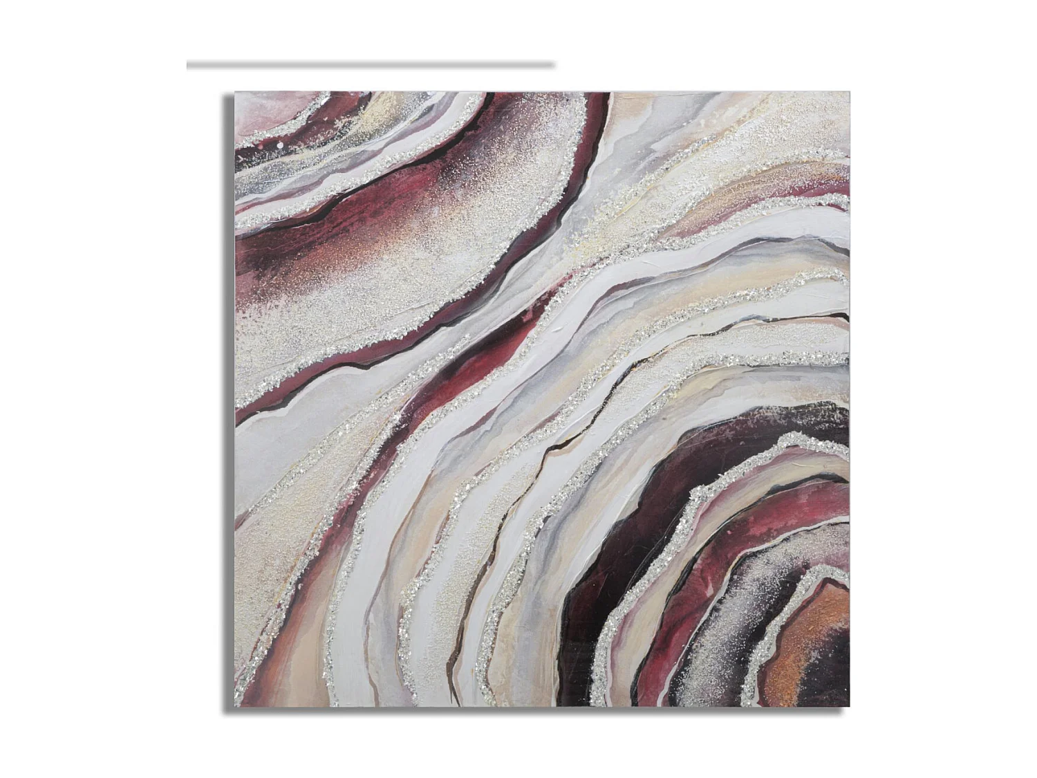 Toile Peinture Déco "Redy" 80x80cm Multicolore