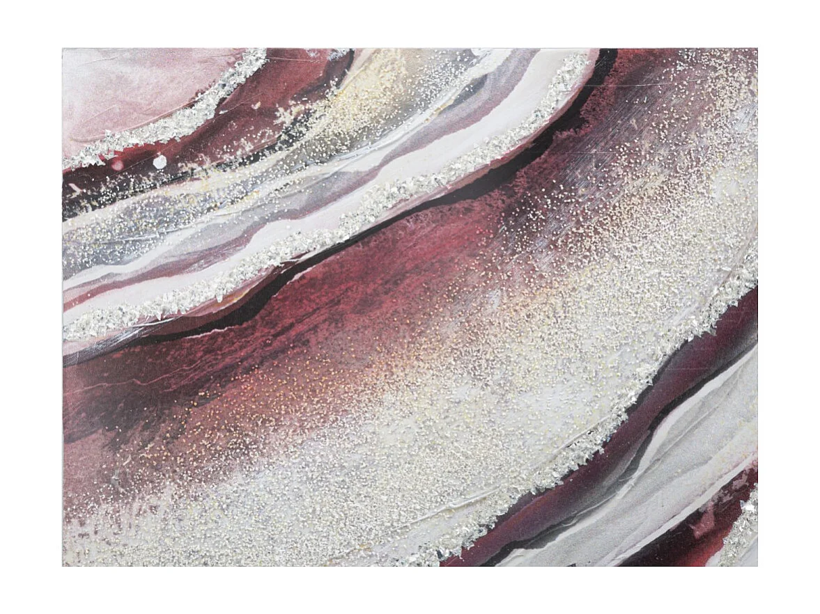 Toile Peinture Déco "Redy" 80x80cm Multicolore