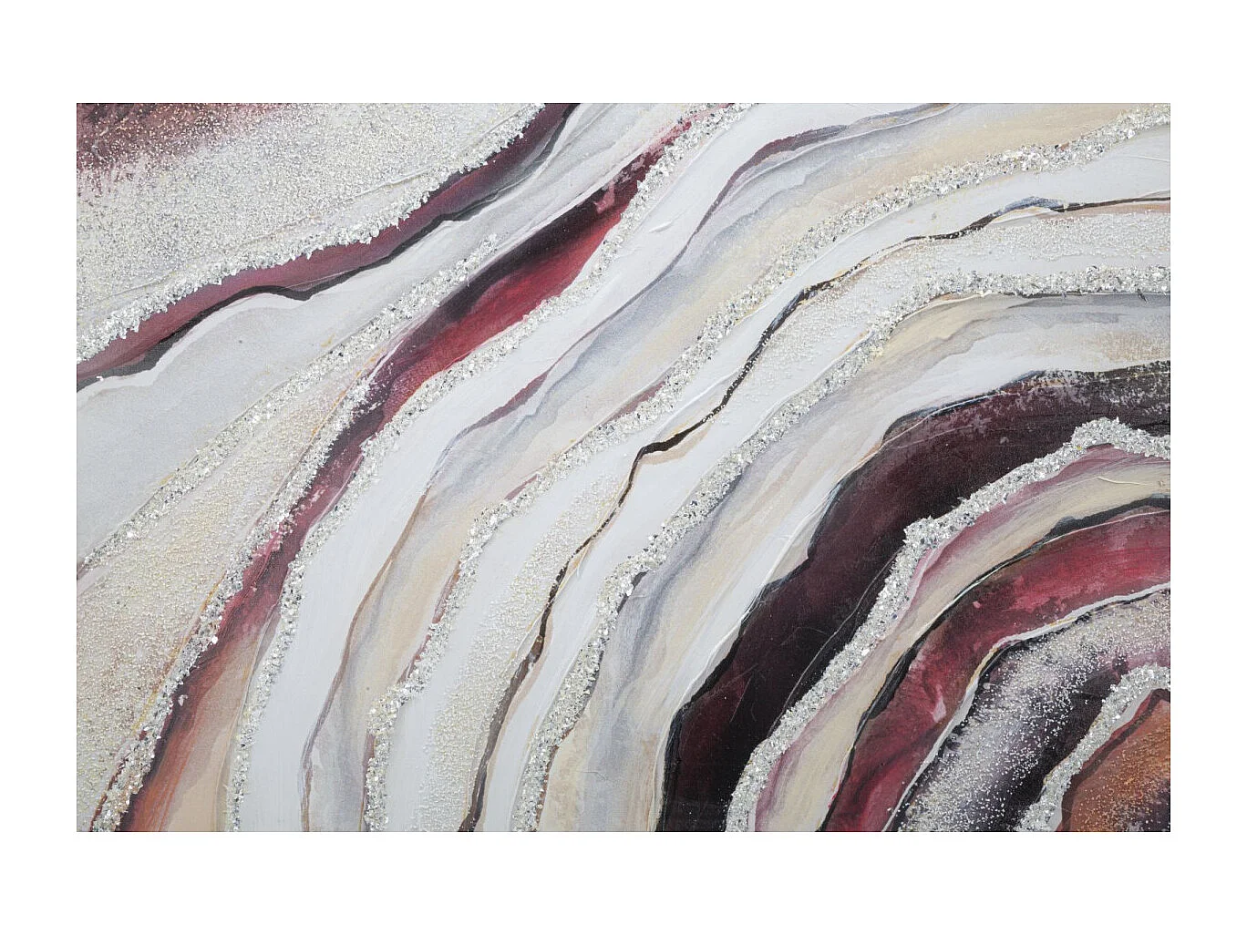 Toile Peinture Déco "Redy" 80x80cm Multicolore