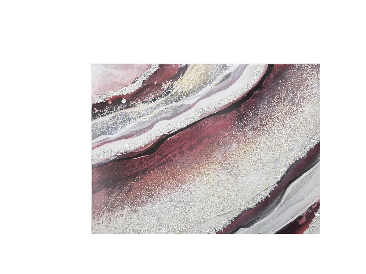 Abstract veelkleurig canvas schilderij 80x2.8x80 cm