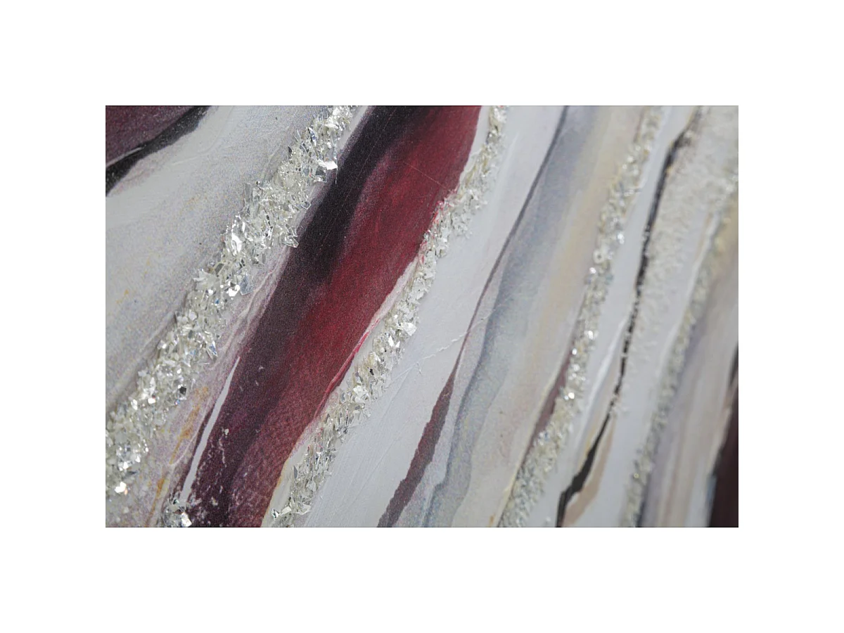 Abstract veelkleurig canvas schilderij 80x2.8x80 cm