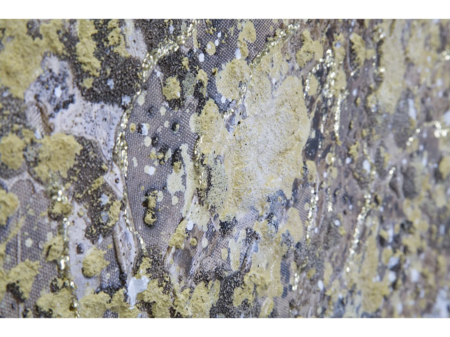 Tableau arbre jaune sur toile 180x3,8x60 cm