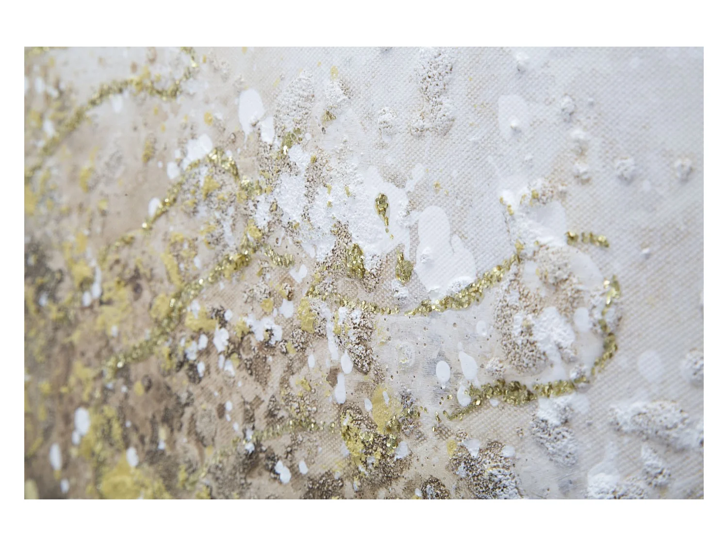 Dipinto su tela albero giallo cm 180x3,8x60