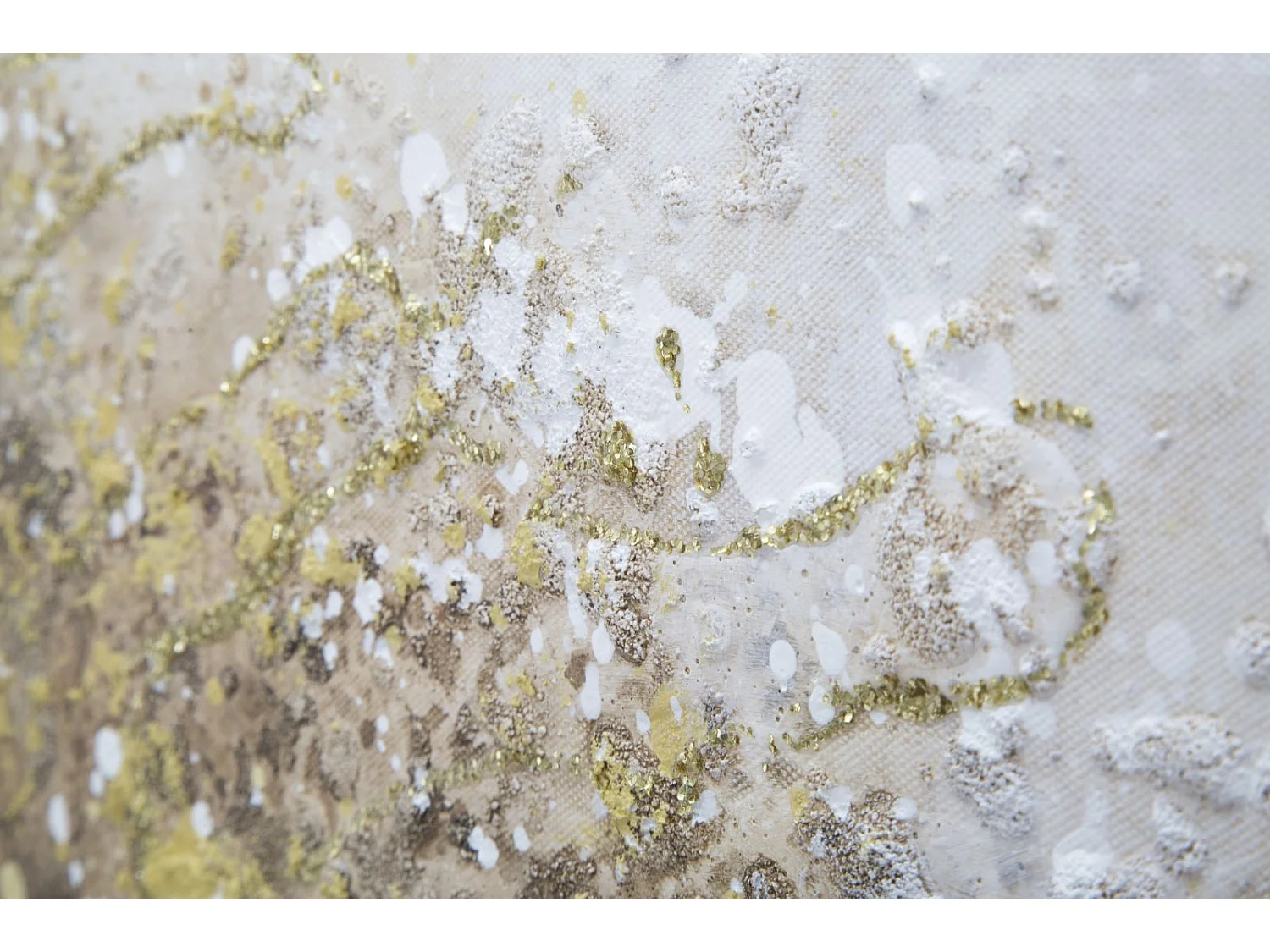 Dipinto su tela albero giallo cm 180x3,8x60