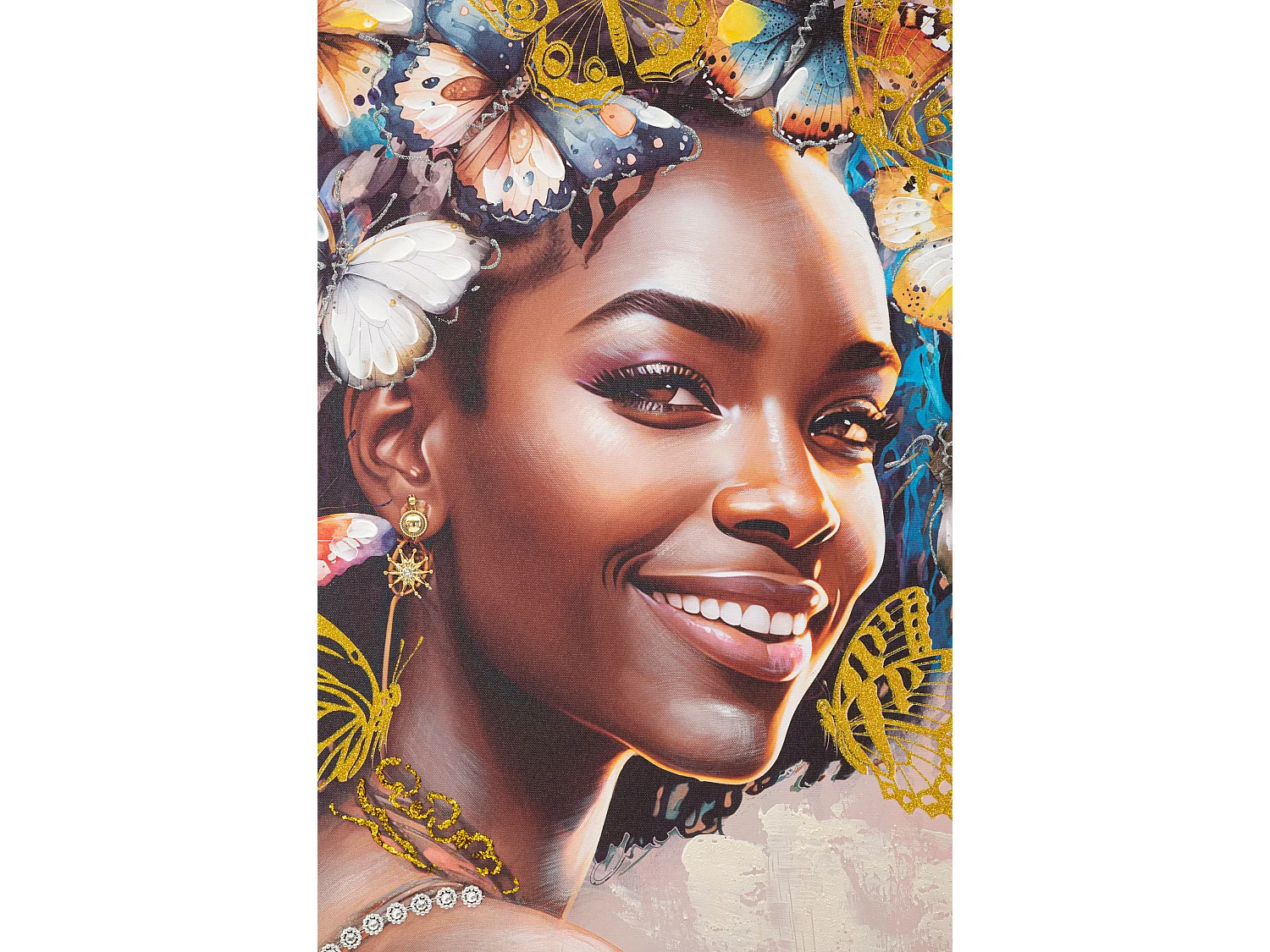 Tableau Déco "Metara" 82x82cm Multicolore