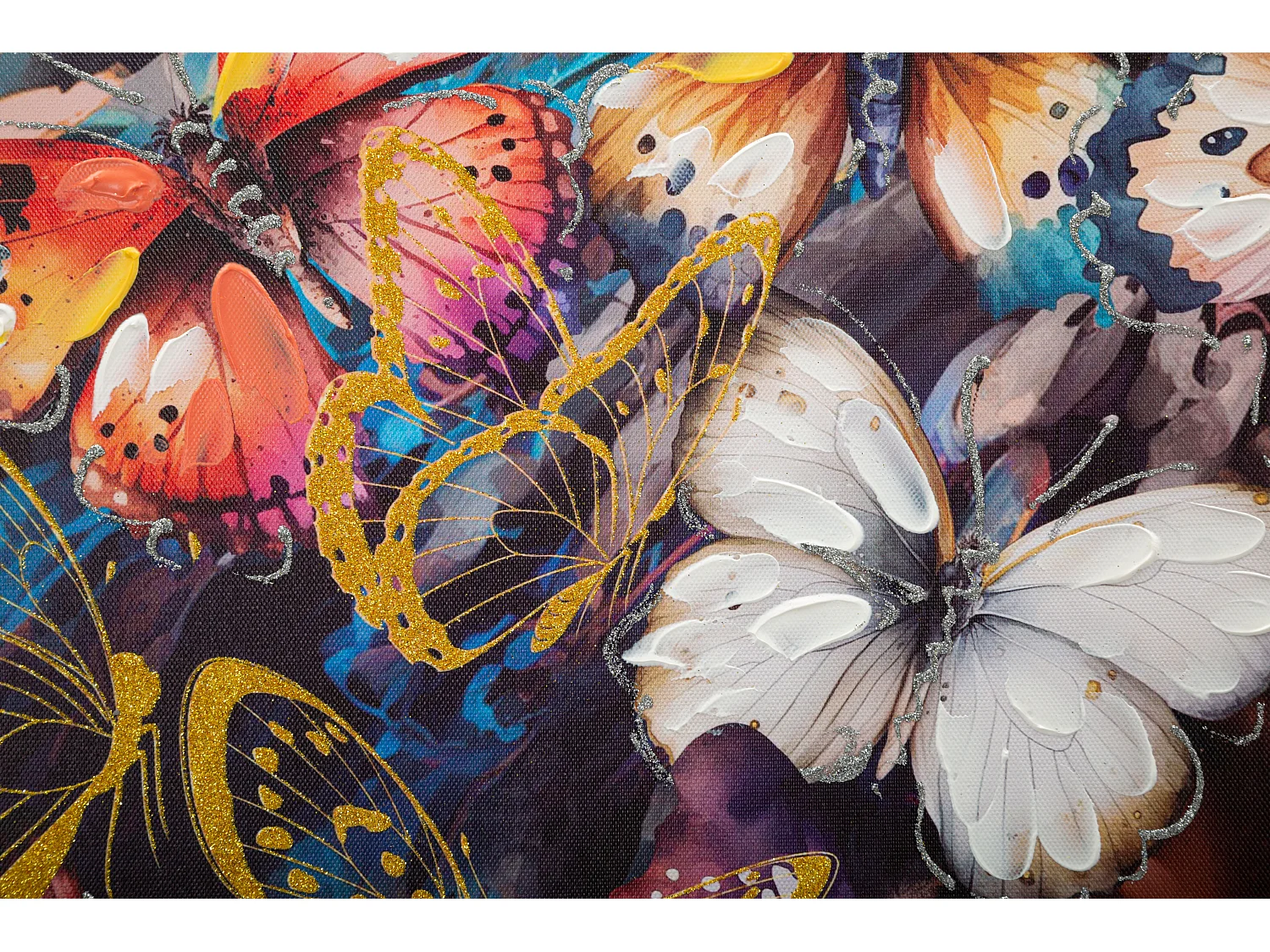 Tableau Déco "Metara" 82x82cm Multicolore