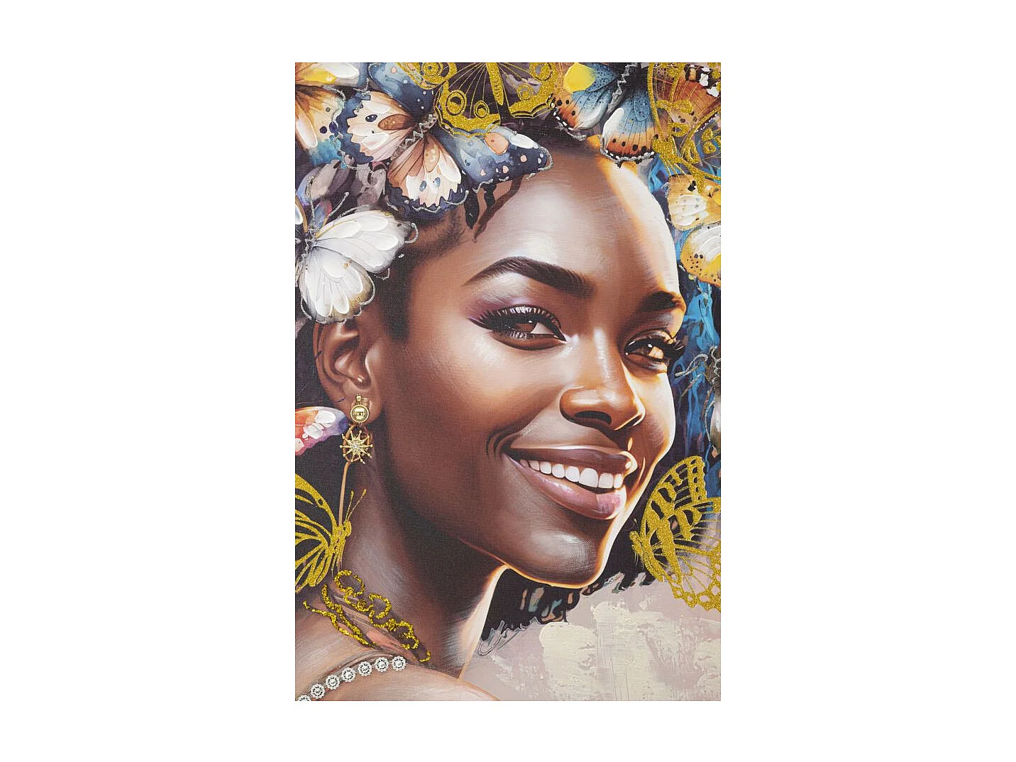 Tableau Déco "Metara" 82x82cm Multicolore