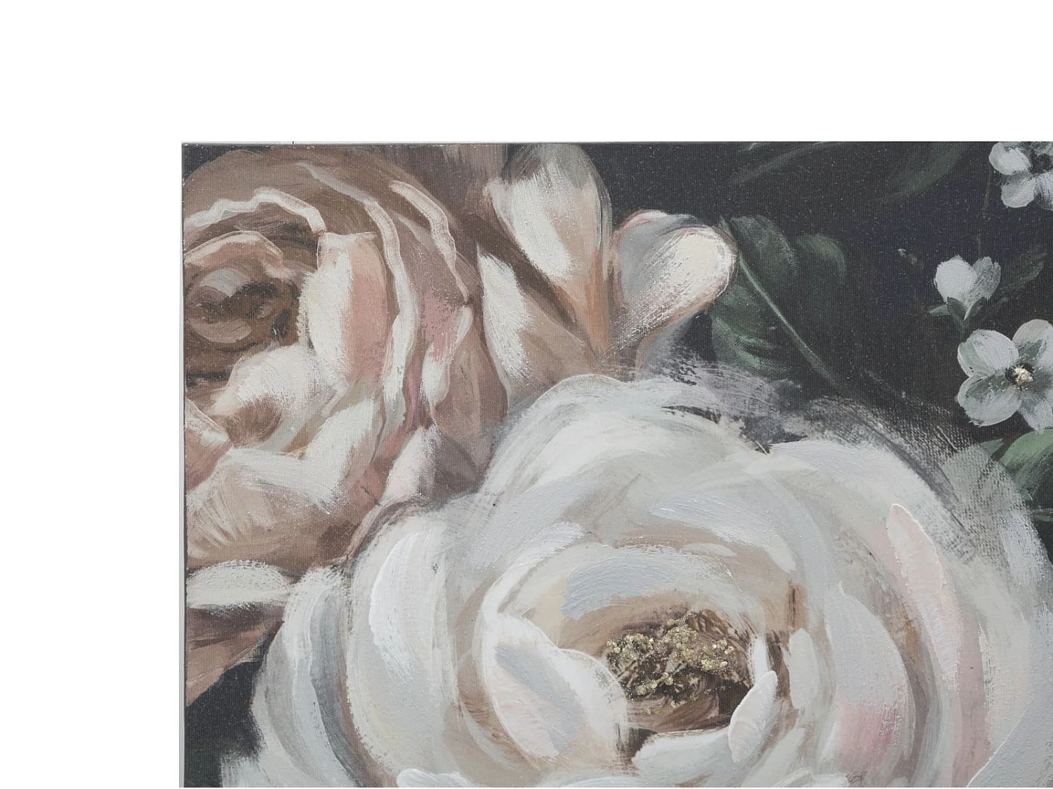 Dipinto su tela multicolore fiori cm 120x3,7x60