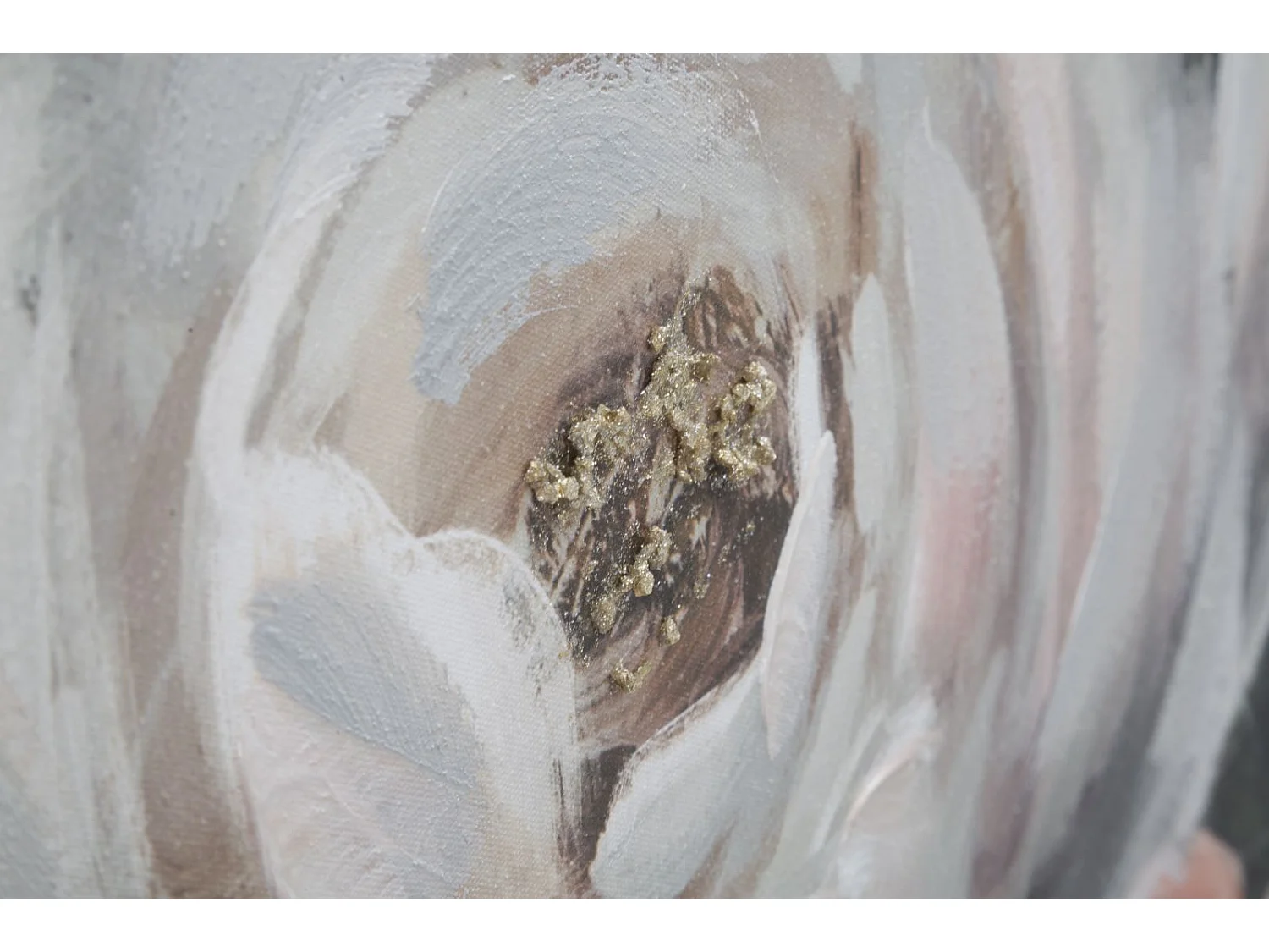 Peinture sur toile multicolore fleurs 120x3,7x60 cm