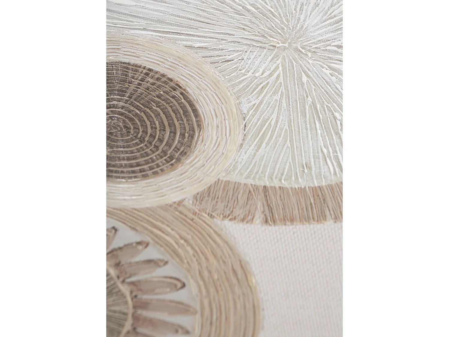 Toile Imprimée Déco "Circly" 50x100cm Marron