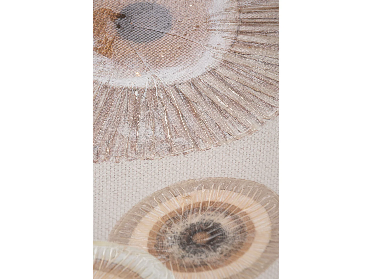 Toile Imprimée Déco "Circly" 50x100cm Marron