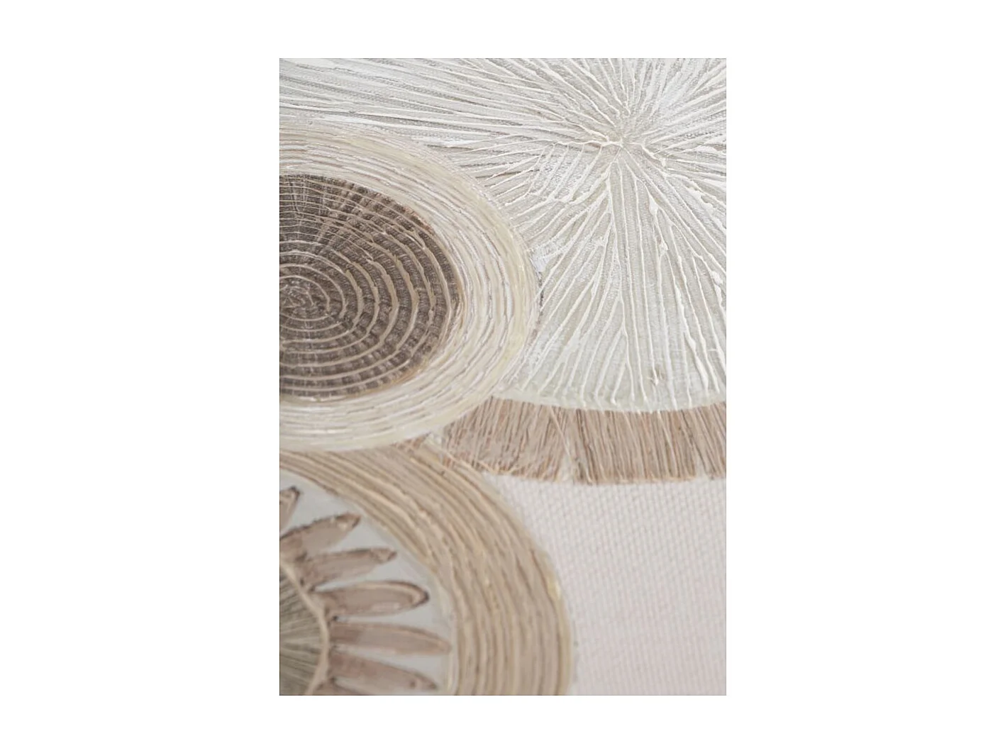 Toile Imprimée Déco "Circly" 50x100cm Marron