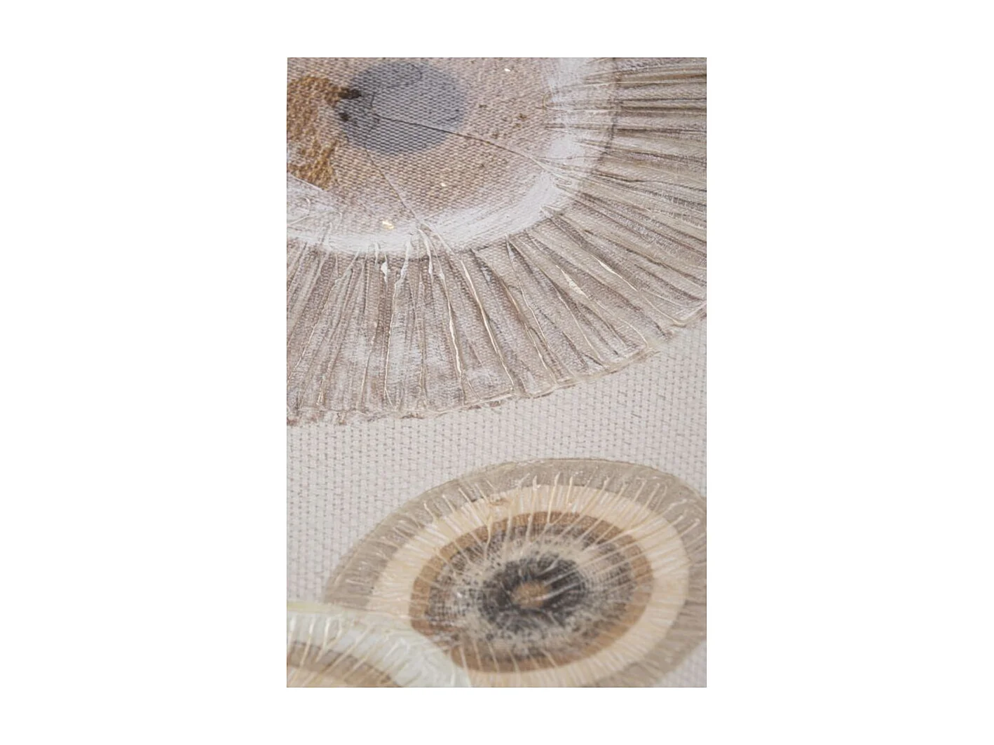 Toile Imprimée Déco "Circly" 50x100cm Marron