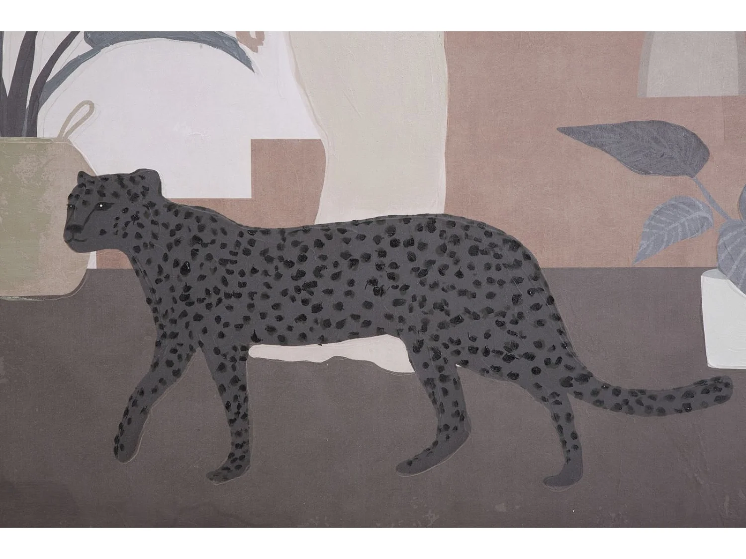 Peinture sur toile femme multicolore 80x3,7x100 cm