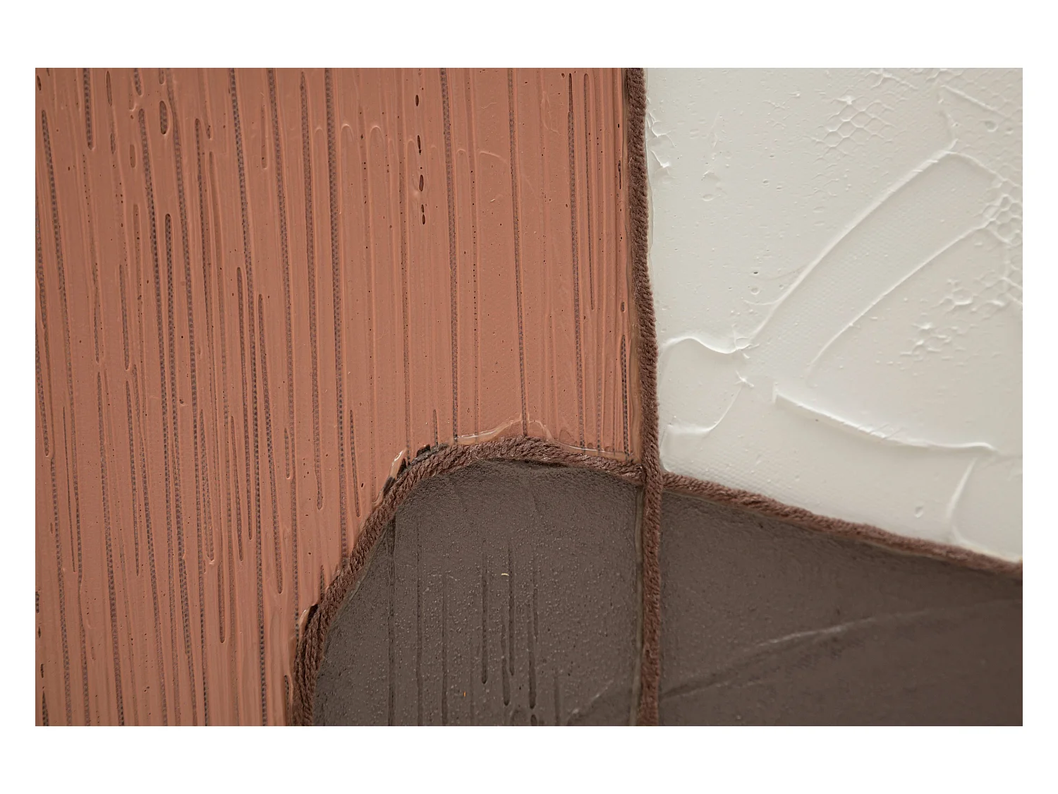 Dipinto su tela multicolore astratto cm 80x2,8x100