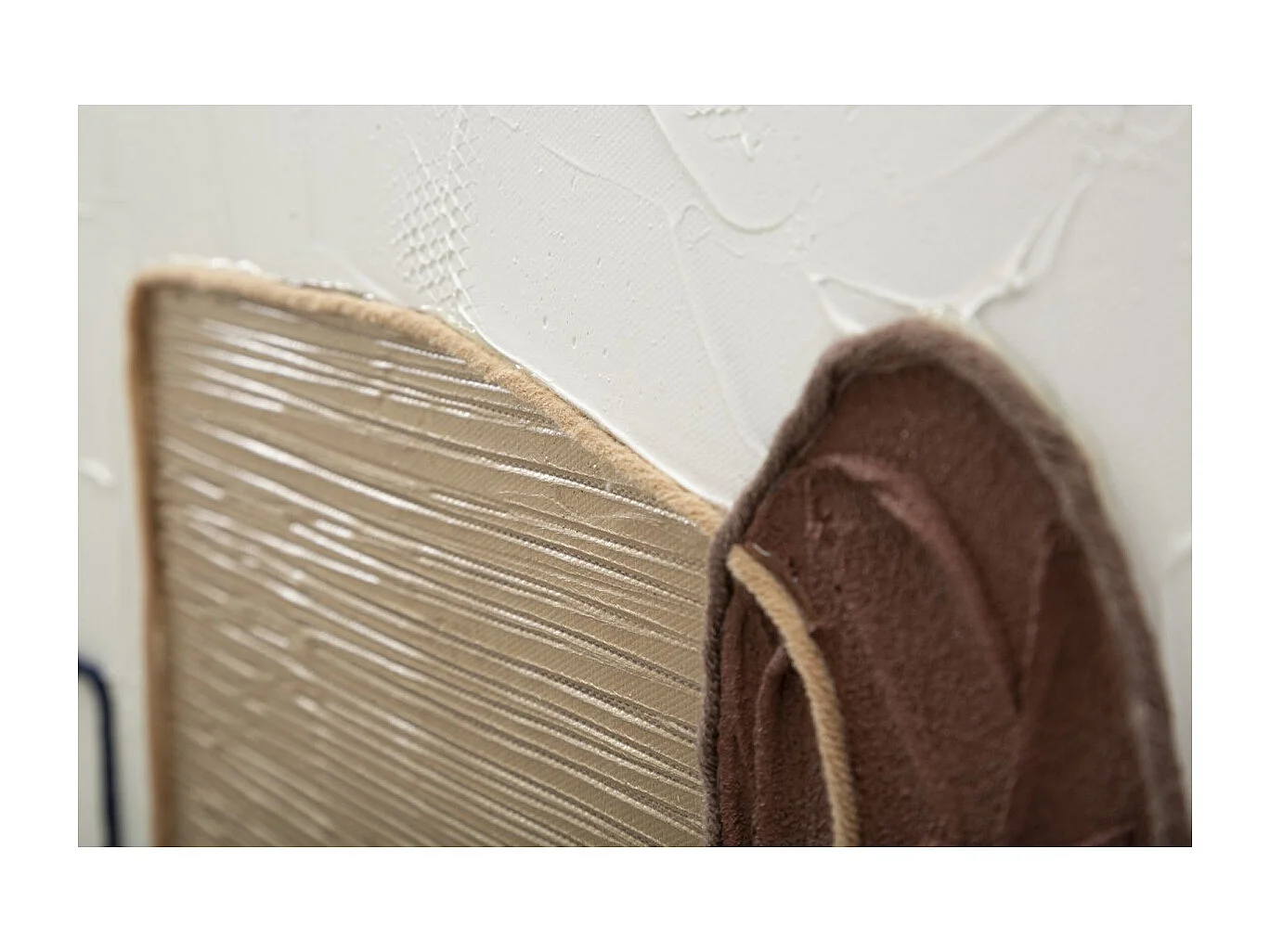 Dipinto su tela multicolore astratto cm 80x2,8x100