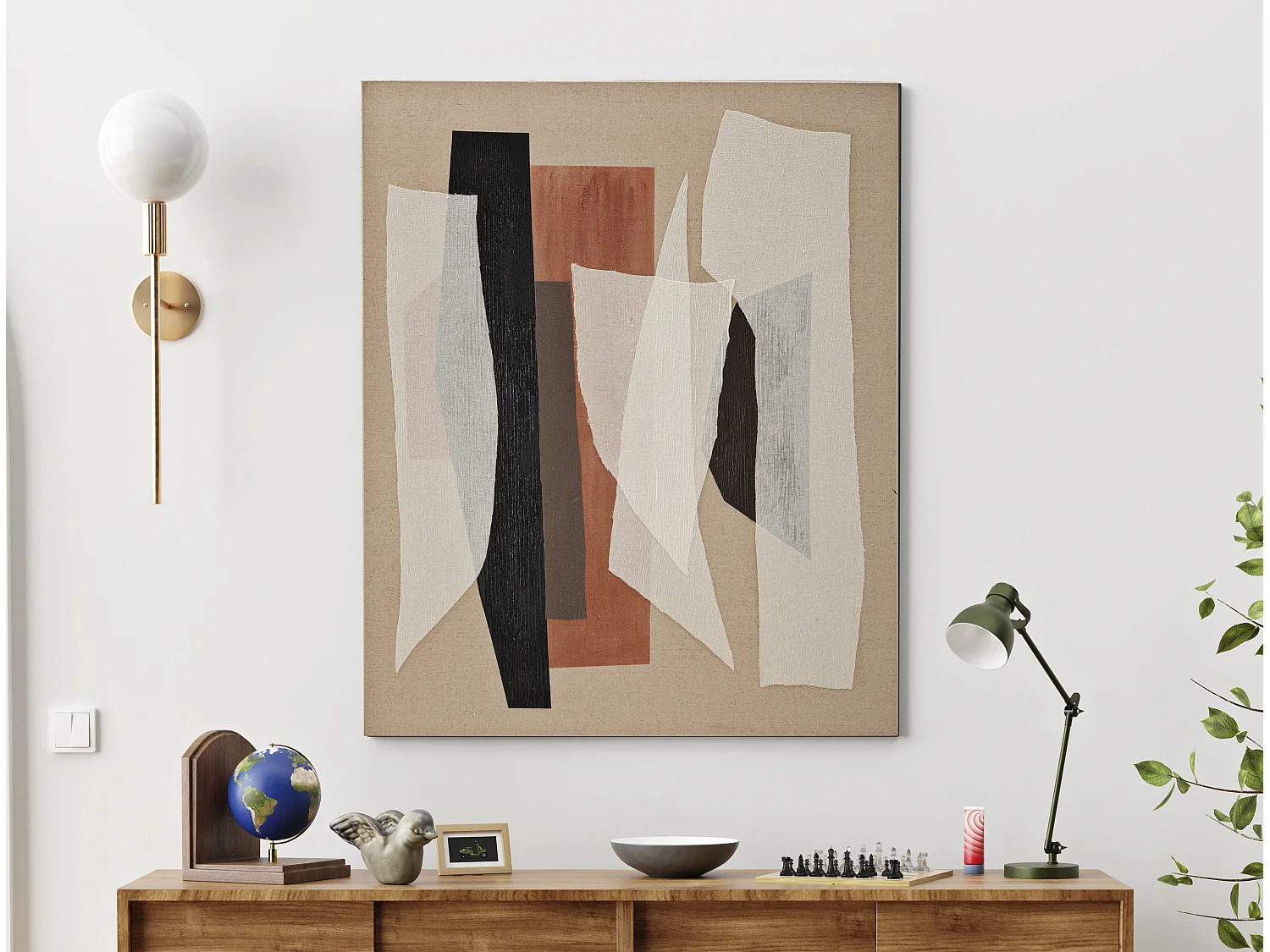 Toile Imprimée Déco "Redys" 80x100cm Multicolore