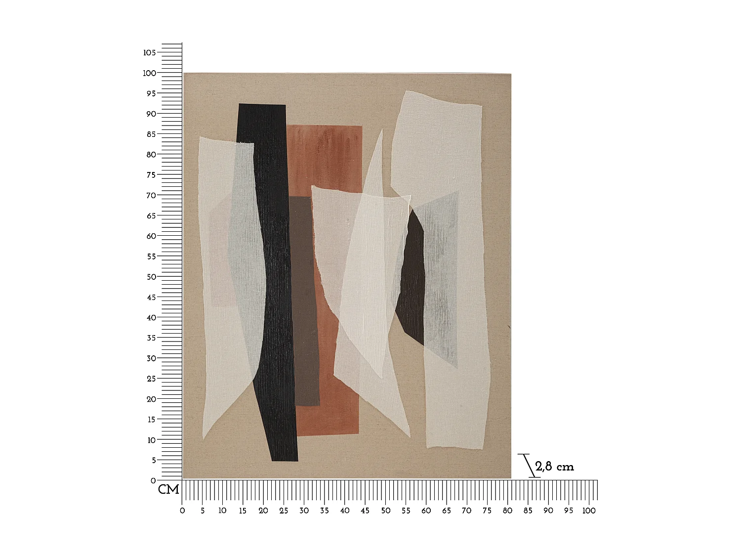 Toile Imprimée Déco "Redys" 80x100cm Multicolore