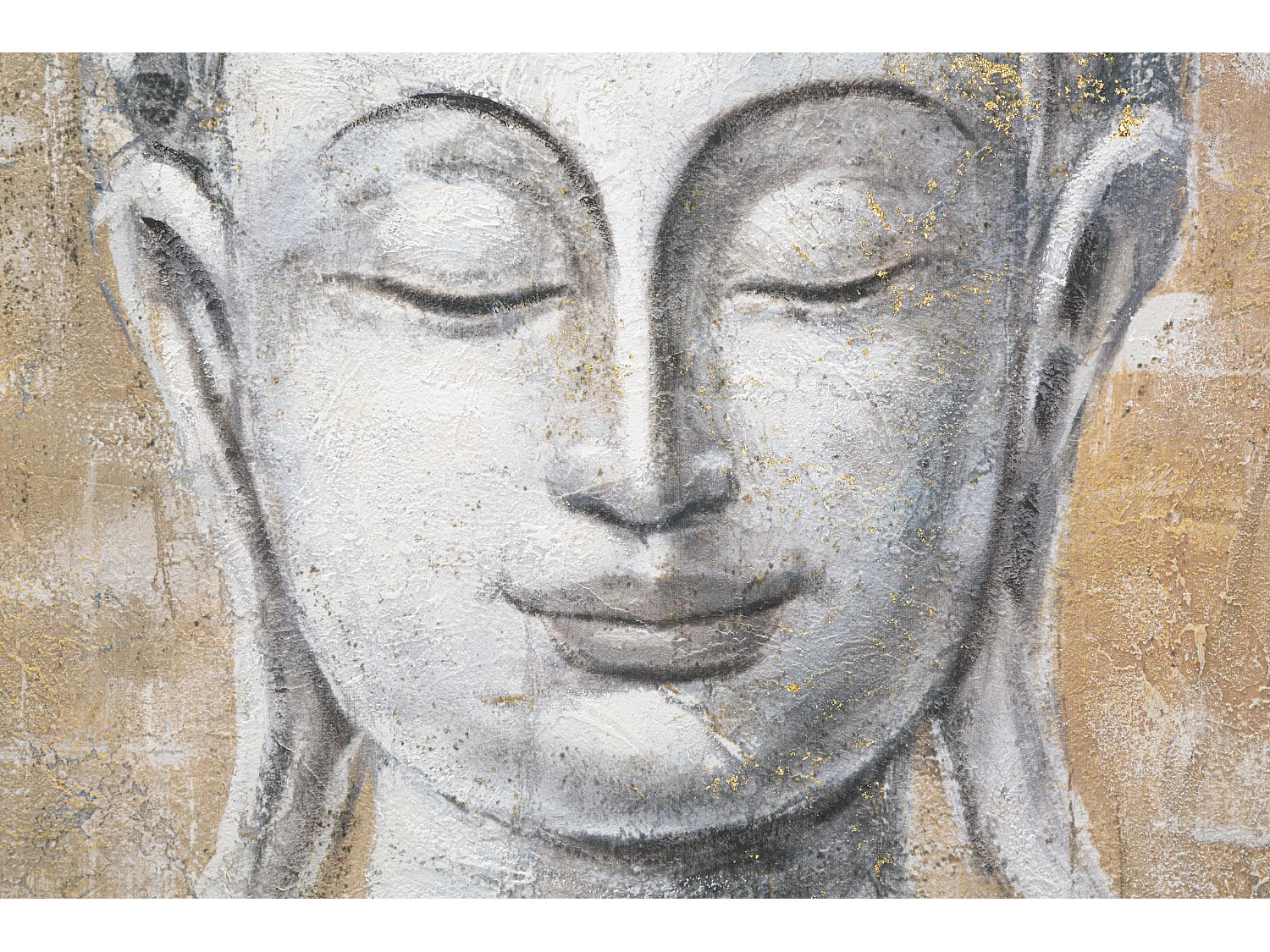 Toile Imprimée Déco "Bouddha Light" 80x120cm Multicolore