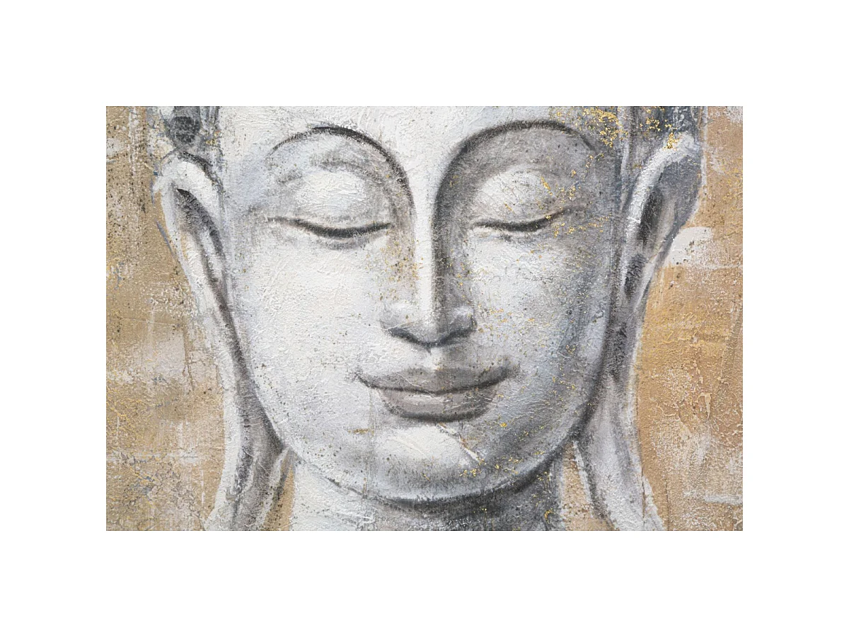 Toile Imprimée Déco "Bouddha Light" 80x120cm Multicolore