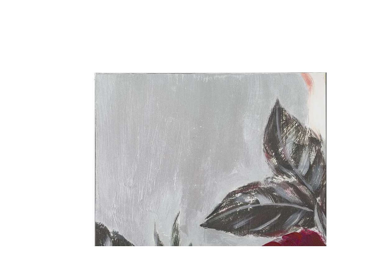 Gemälde auf Leinwand mehrfarbig Blumen 90x3,7x90 cm